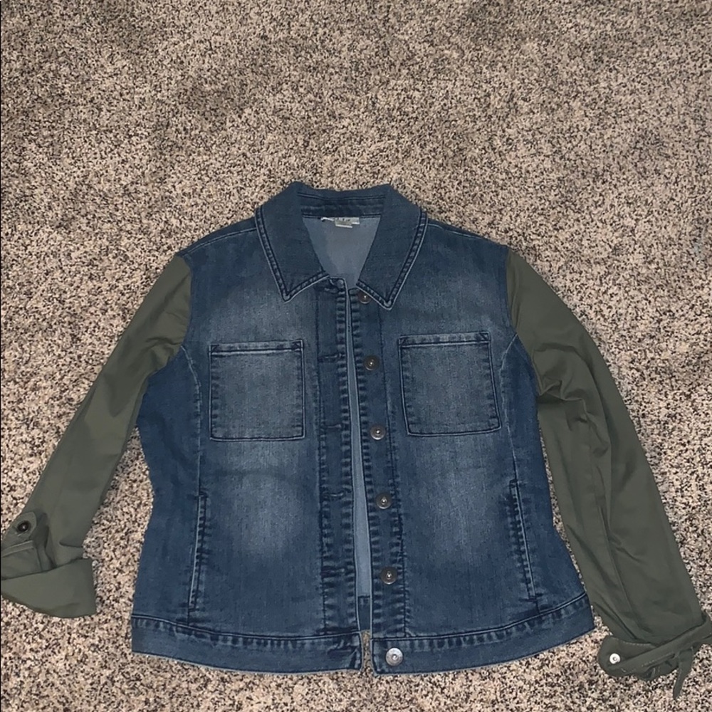 Style & Co cropped Denim jacket